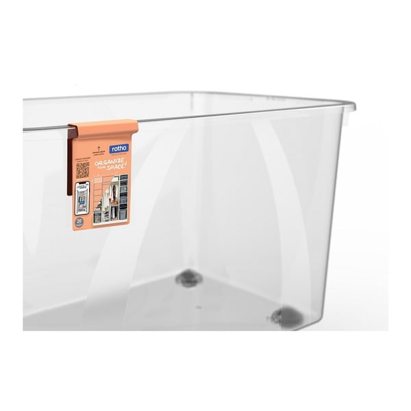 Műanyag tárolódoboz fedéllel 50 l Lona - Rotho-image-4