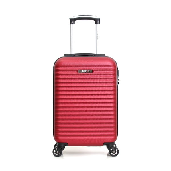Atlanta piros gurulós bőrönd, 32 l - Bluestar