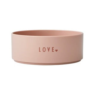 Mini Love rózsaszín gyerektál, ø 11 cm - Design Letters