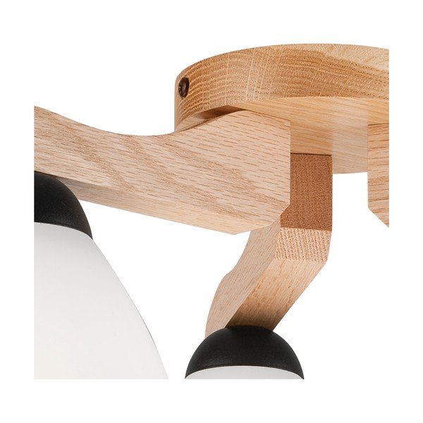 Fehér mennyezeti lámpa üveg búrával ø 16 cm Andreas – LAMKUR-image-4
