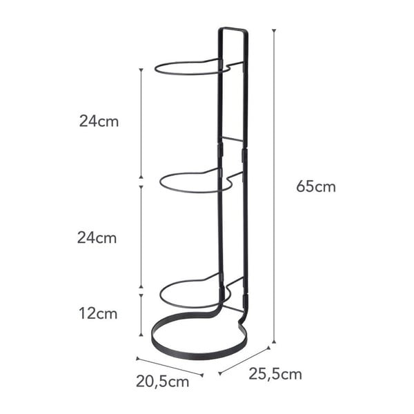 Frame fekete labdatartó állvány - YAMAZAKI-image-3