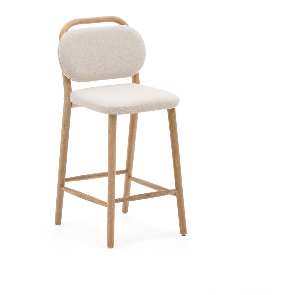 Bézs bárszék (ülésmagasság 66 cm) Helda Kave Home