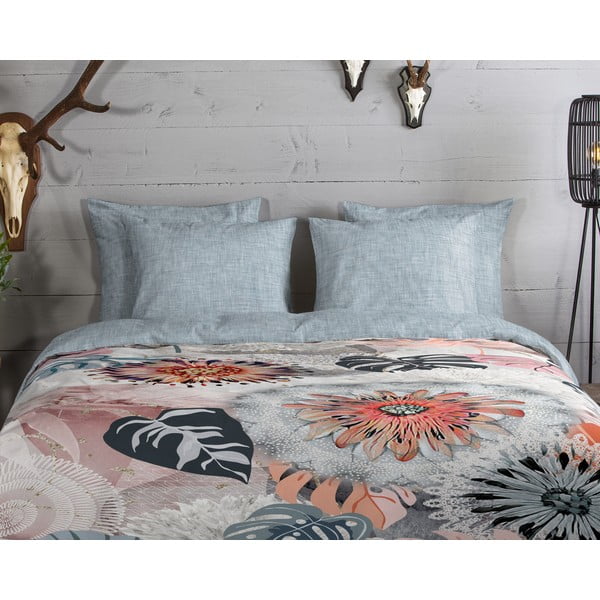 Szürke egyszemélyes flanel ágyneműhuzat 140x200 cm Ralvira – HIP-image-2