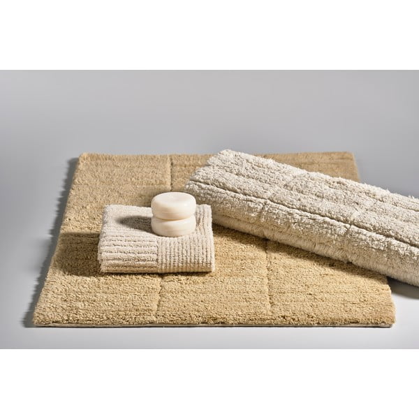 Tiles sötétbézs pamut fürdőszobai kilépő, 80 x 50 cm - Zone-image-1