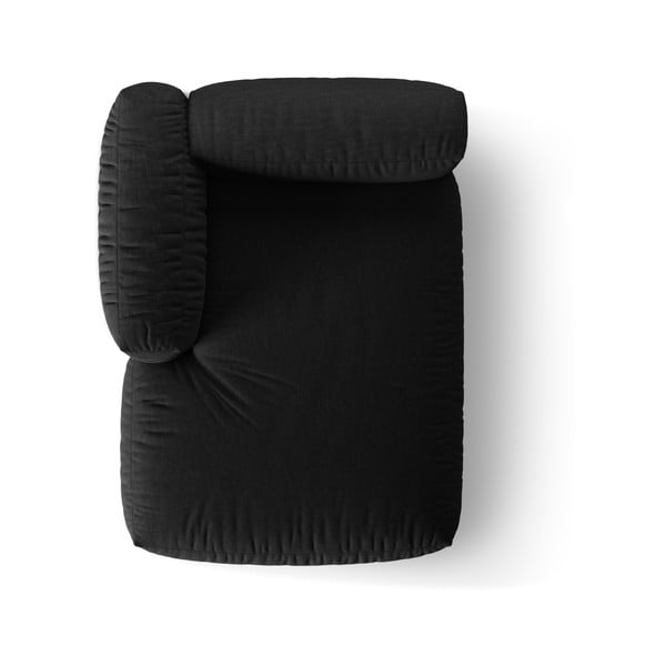 Fekete kanapé modul (bal oldali) Martina – Micadoni Home-image-4