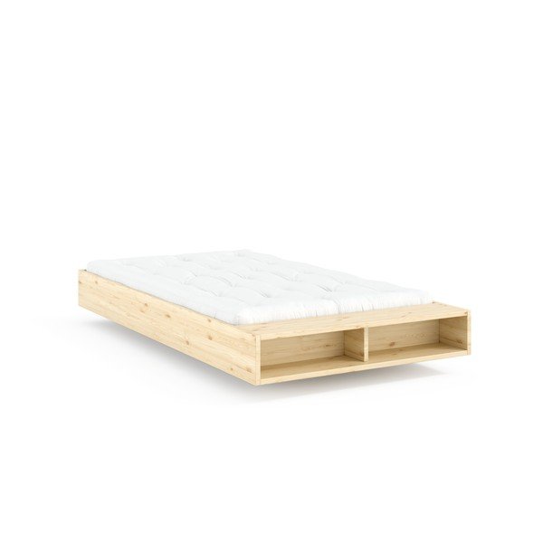 Natúr színű borovi fenyő egyszemélyes ágy ágytámla nélkül, ágyráccsal 120x200 cm Merge – Karup-image-3