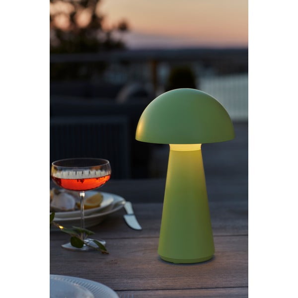 Zöld LED asztali lámpa távirányítóval (magasság 28 cm) Sam – Sirius-image-1