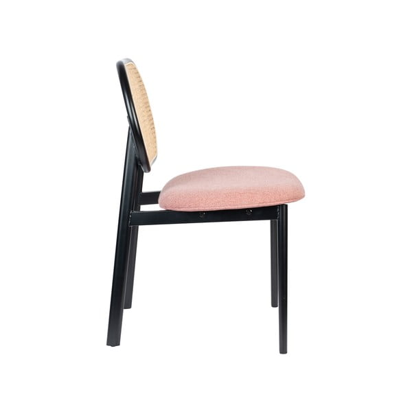 Fekete-világos rózsaszín étkezőszék Spike – Zuiver-image-3