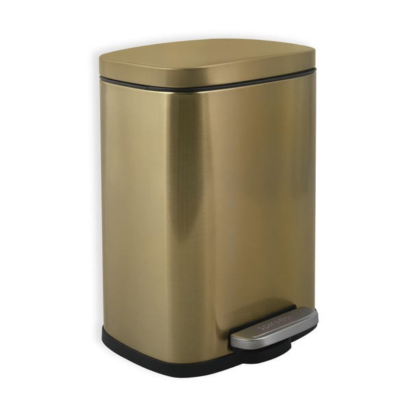 Matt aranyszínű acél pedálos szemetes 5 l   Akira – Spirella