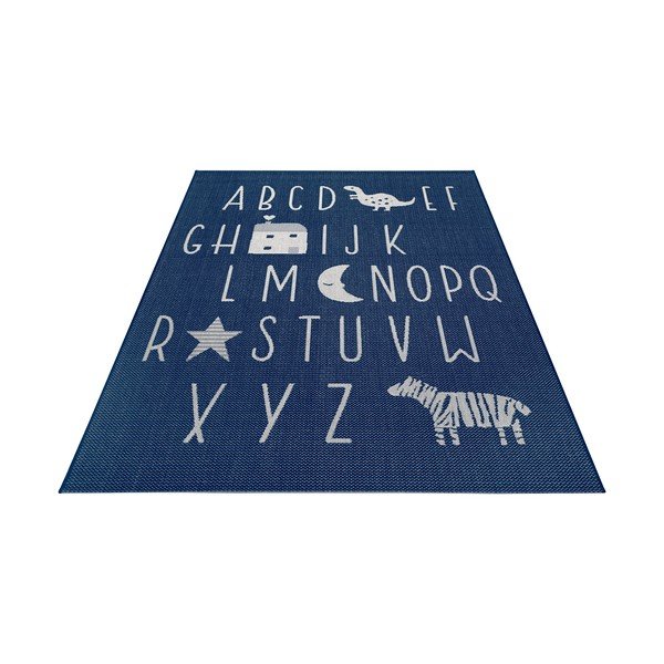 Letters kék szőnyeg gyerekeknek, 120x170 cm - Ragami-image-3