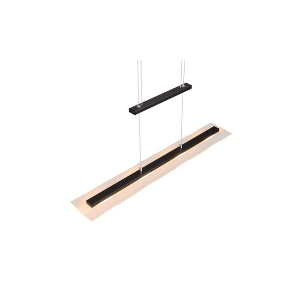 Fekete LED függőlámpa üveg búrával Milos – Trio-image-2