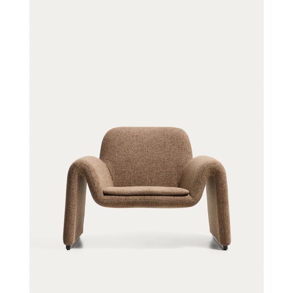 Barna zsenília fotel Melvia – Kave Home-image-1