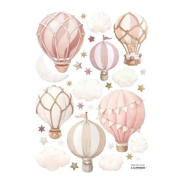 Matrica lap 30x42 cm Little Hotair Balloons – Lilipinso