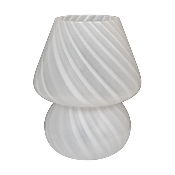 Fehér LED asztali lámpa üveg búrával (magasság 19,5 cm) Alton – House Nordic