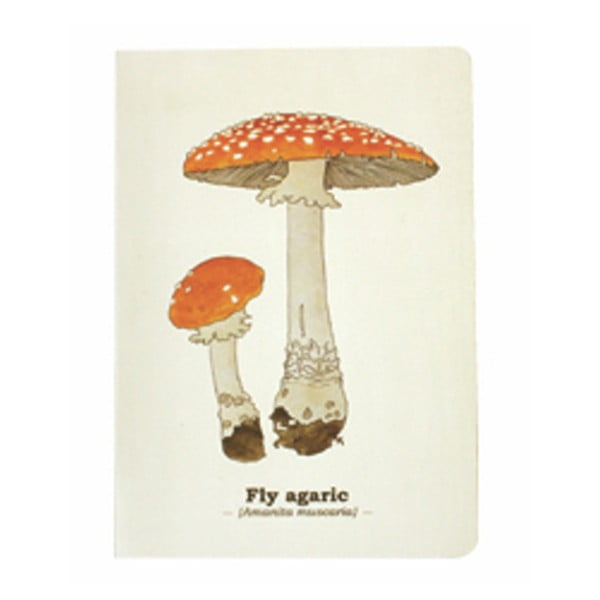 Toadstool Mushroom jegyzetfüzet, A5 méret - Gift Republic