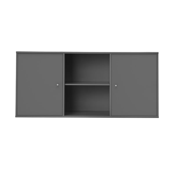 Antracitszürke alacsony függő komód 133x61 cm Mistral – Hammel Furniture