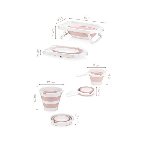 Fehér-rózsaszín babakád 48x82 cm – Foutastic-image-1