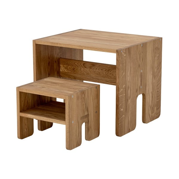 Natúr színű tölgyfa gyerek ülőke Bar – Bloomingville-image-2