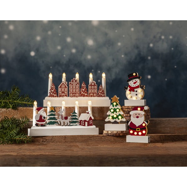 Fehér-zöld fénydekoráció karácsonyi mintával Freddy – Star Trading-image-3