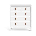 Fehér magas komód 82x99 cm Madrid – Tvilum