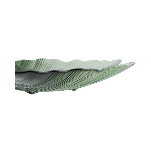 Üveg dekoratív tálca 31x33 cm Gingko – Ixia-image-4
