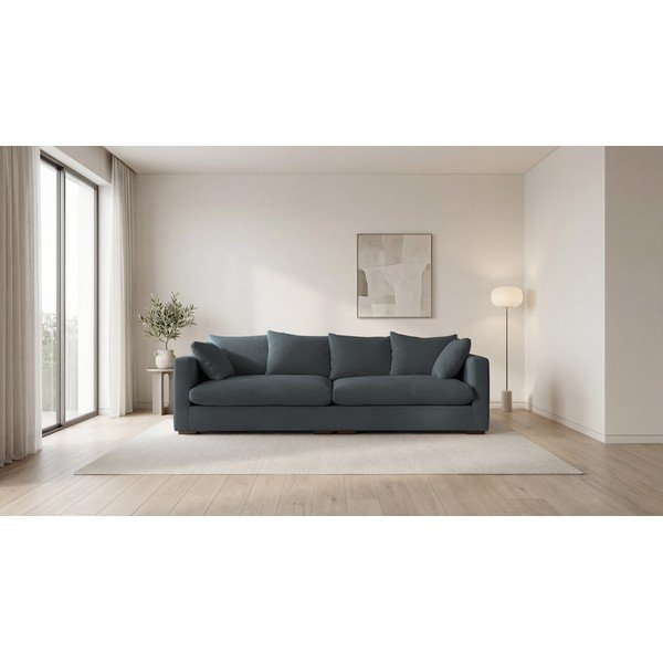 Szürke kordbársony kanapé 266 cm Comfy – Scandic-image-4