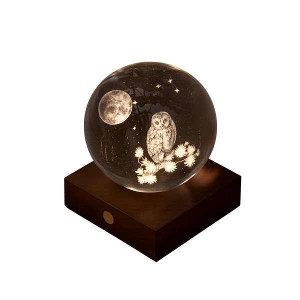 USB hordozható fénydekoráció ø 8 cm Amber – Gingko-image-2