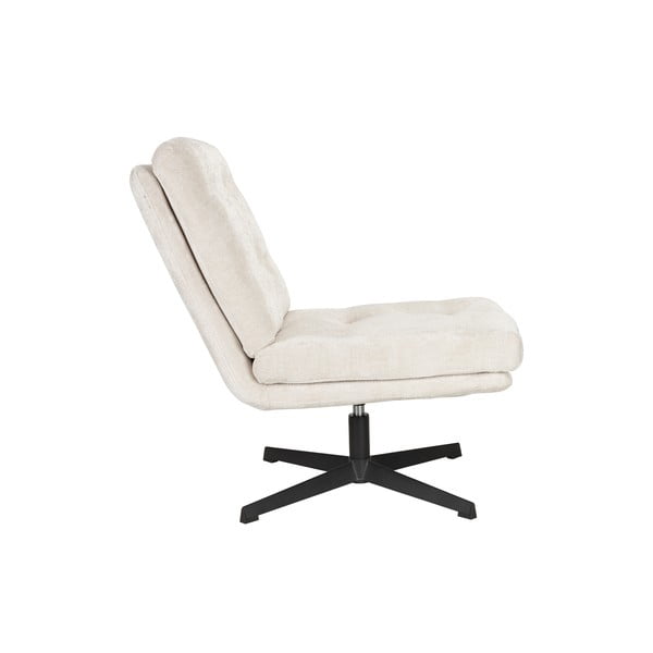 Krémszínű forgó fotel Kai – White Label-image-2