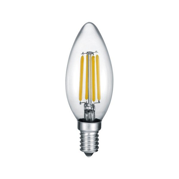 Meleg fehér LED-szálas izzó E14, 2 W Kerze – Trio