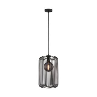 Fekete függőlámpa fém búrával ø 25 cm Cage – Fischer & Honsel