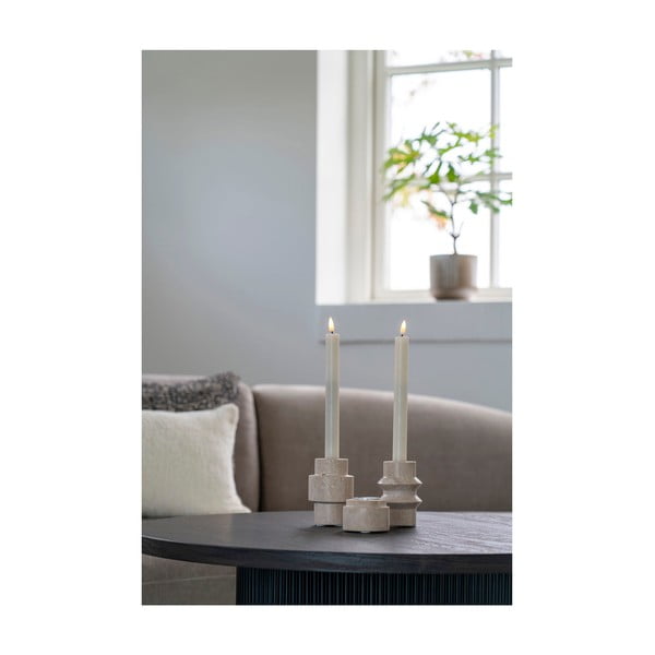 Kő gyertyatartó készlet teamécseshez 2 db-os – House Nordic-image-2