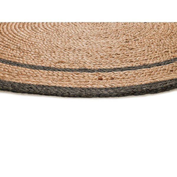 Szürke-natúr színű kerek szőnyeg ø 120 cm Mahon – Universal-image-3