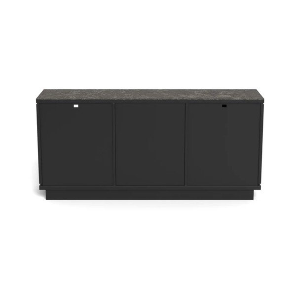Fekete MDF komód 160x75x40 cm Tribeca – Actona-image-4
