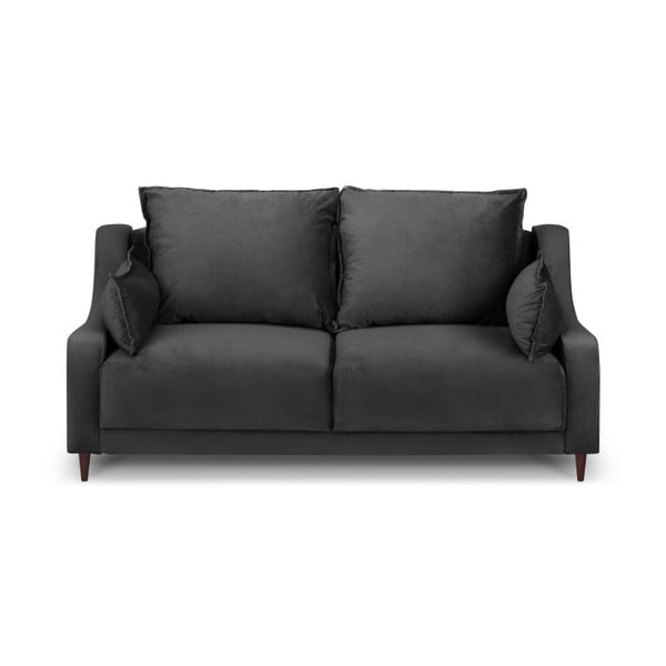 Freesia sötétszürke bársony kanapé, 150 cm - Mazzini Sofas