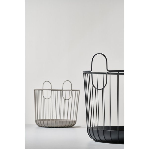 Inu fekete fém tárolókosár, ø 40,6 cm - Zone-image-2