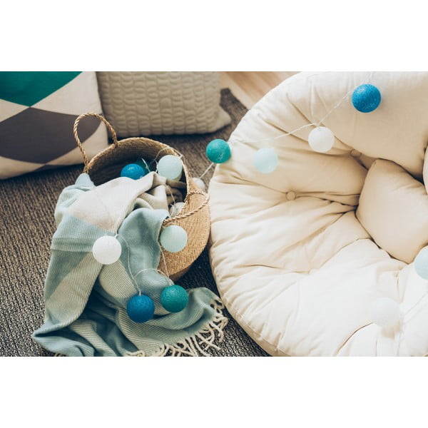 Bézs-rózsaszín LED fényfüzér, 30 gömbbel - LUKKA-image-4