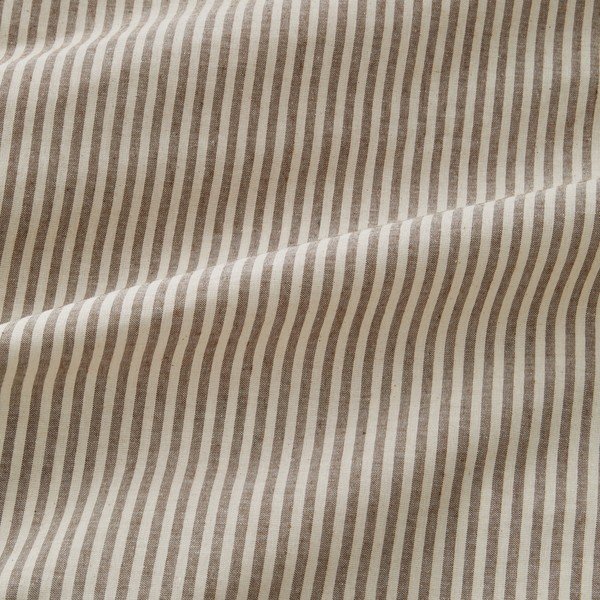 Szürkésbarna egyszemélyes ágyneműhuzat 135x200 cm Cotton Rich Narrow Woven Stripe – Pineapple Elephant-image-3