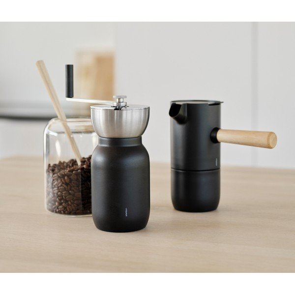 Fekete rozsdamentes acél kotyogós kávéfőző 250 ml Collar – Stelton-image-2