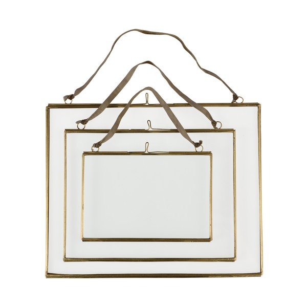 Aranyszínű fém fali képkeret 15x10 cm – Rex London-image-3