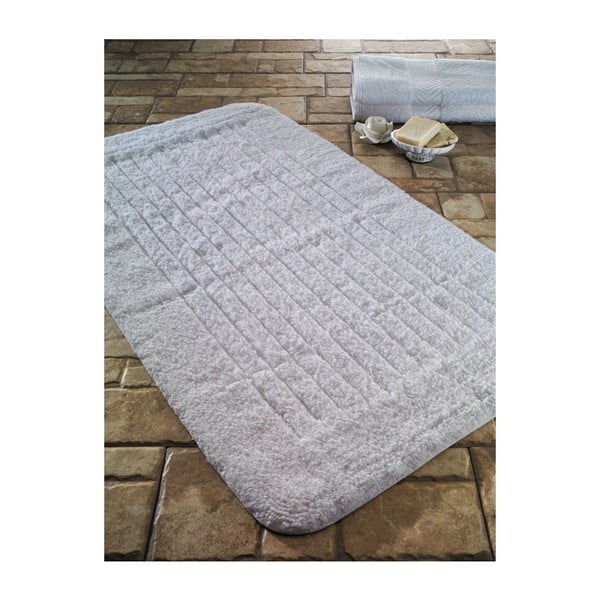 Bathmats Cotton Beige fehér fürdőszobai szőnyeg, 70 x 120 cm - Confetti
