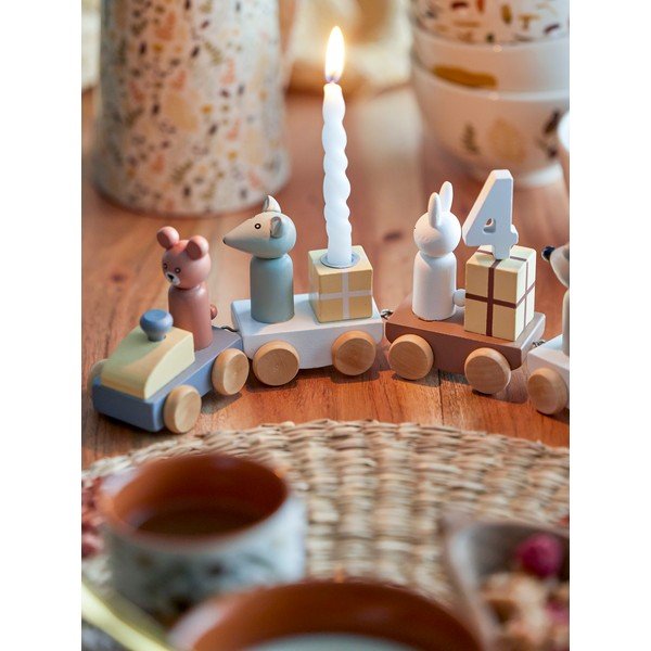 B-Day Train vonat alakú születésnapi díszgyertya - Bloomingville-image-1