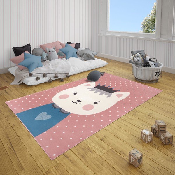 Adventures Kitty Bonny rózsaszín gyerekszőnyeg, 160 x 220 cm - Hanse Home-image-1