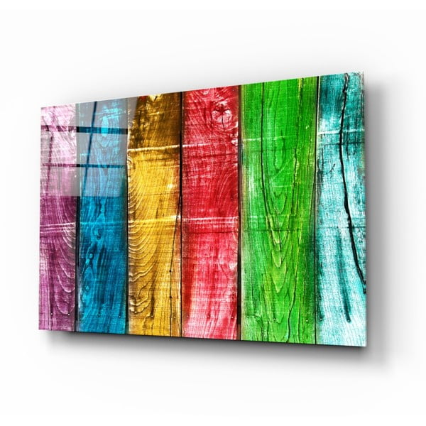 Colored Wood üvegkép, 110 x 70 cm - Insigne