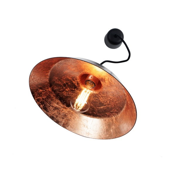 Cinco fekete mennyezeti függőlámpa sárgarézszínű részletekkel - Bulb Attack-image-3