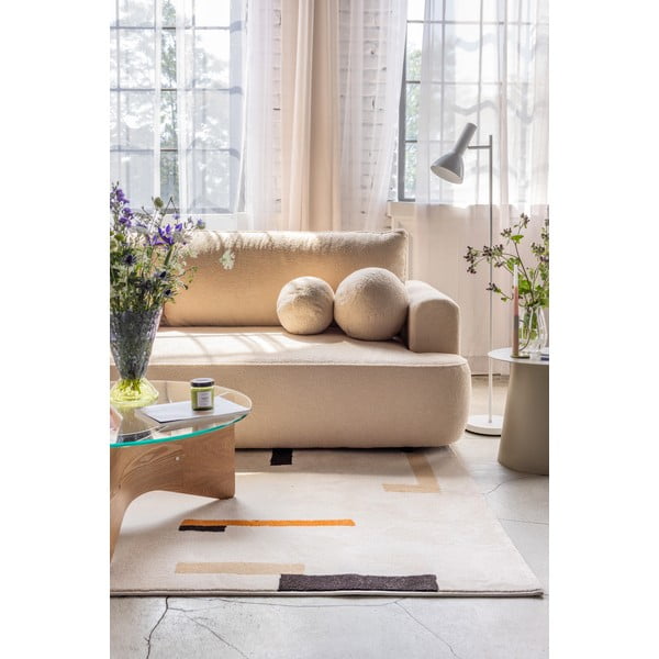 Narancssárga-krémszínű szőnyeg 140x200 cm Linea – Universal-image-4