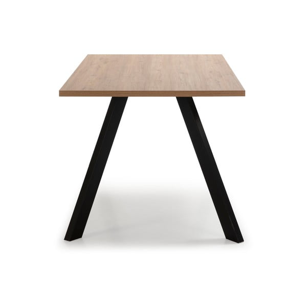 Étkezőasztal tölgyfa dekoros asztallappal 90x160 cm Texas – Marckeric-image-2