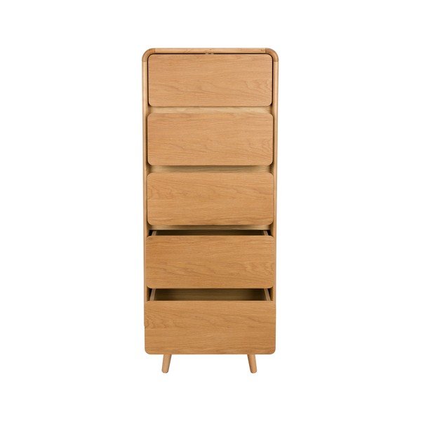 Natúr színű kőrisfa komód 45x112x40 cm Rise – Zuiver-image-2
