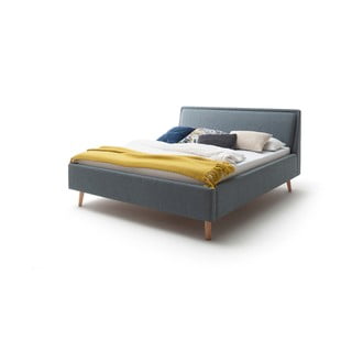 Frieda kékeszöld kétszemélyes ágy ágyráccsal és tárolóhellyel, 180 x 200 cm - Meise Möbel