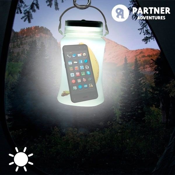 Adventures napelemes LED szilikon palack - InnovaGoods-image-2