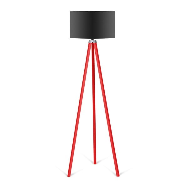 Redish állólámpa fekete lámpaburával - Kate Louise